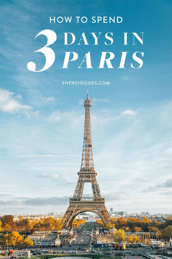 3 day tour in paris