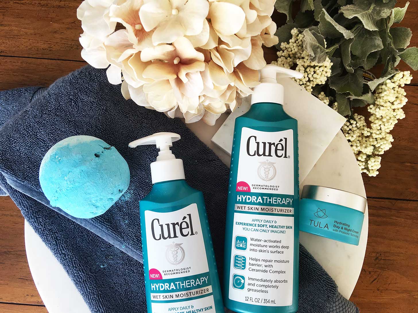 benefits of using a wet skin moisturizer curel hydra therapy review