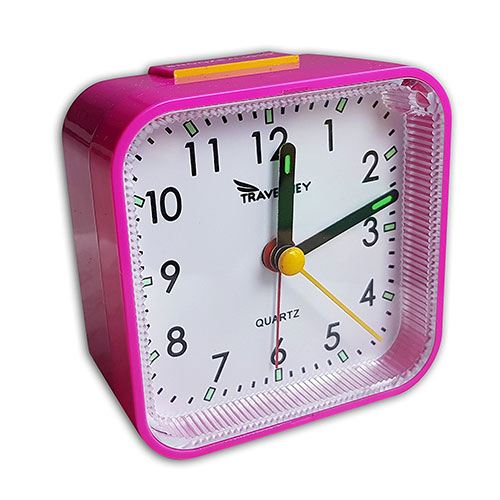 Easy to use Marathon Basics CL030010WH Travel Alarm Clock Easy to Set Batter 