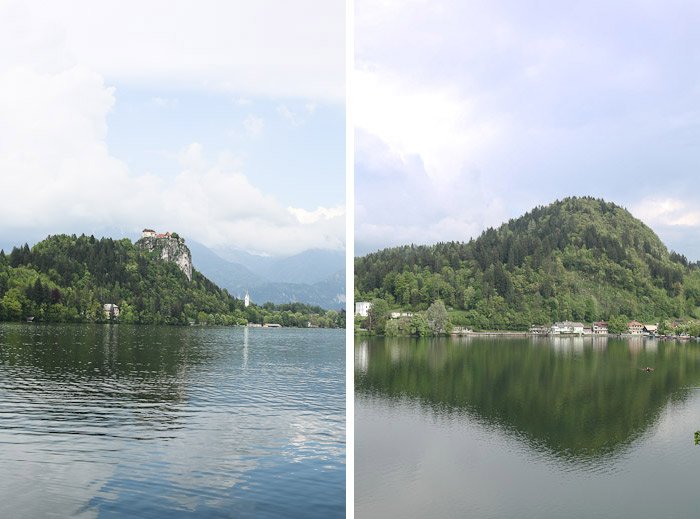 Eastern Europe Slovenia Travel Tourist Lake Bled Pletna Boat Church Mary Row Oars Mountains Steps Monk Stairs Legend Tradition Water Serene Green Scenic