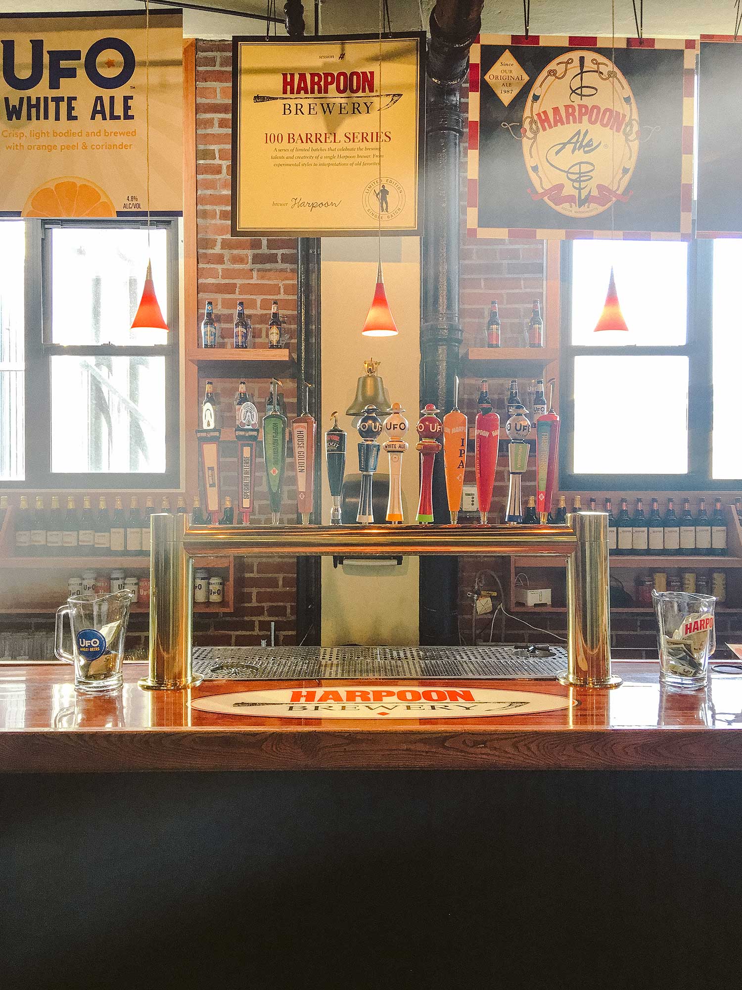 Set of Three Beer Coasters Bar Pub Mats Harpoon Brewery Boston Massachusetts 