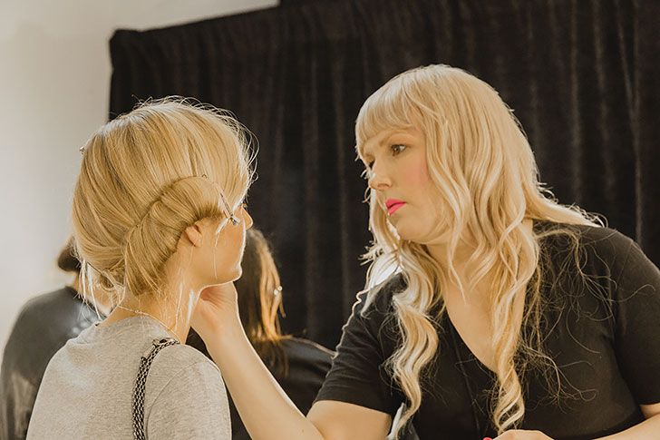 NYFW September 2017 Brock Collection SS 2018 Maybelline Makeup Backstage 