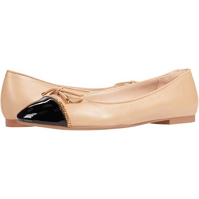 Essentials Women's Cap Toe Ballet Flat