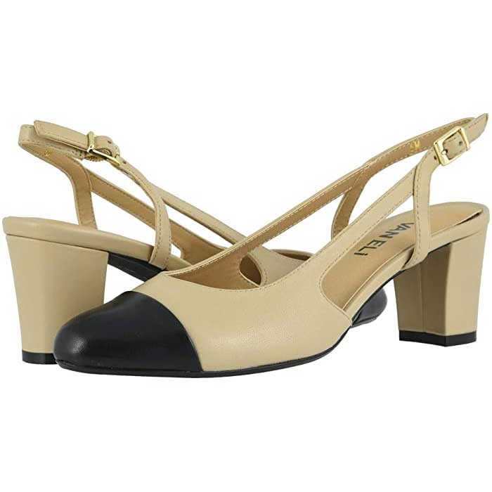 vaneli cap toe slingback