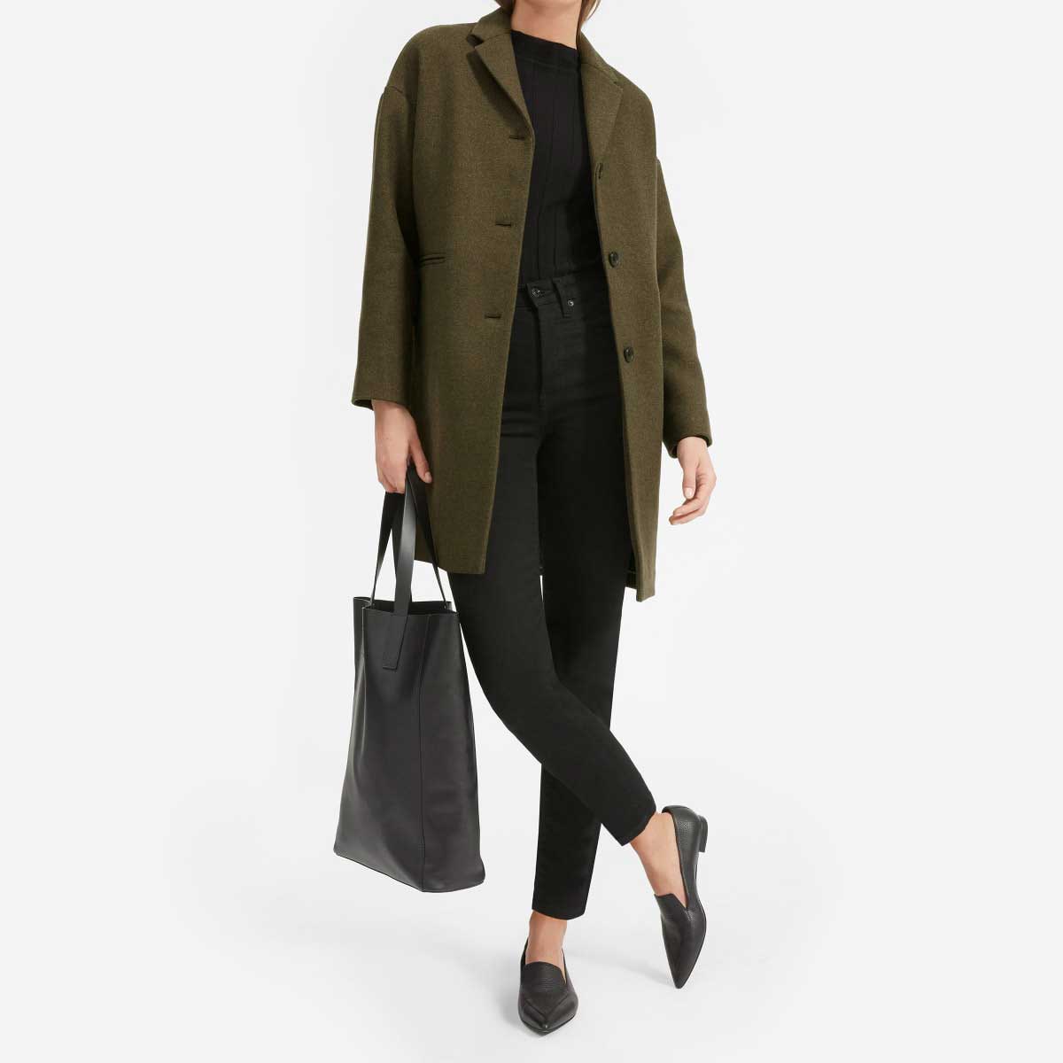 Everlane cocoon coat outlet review