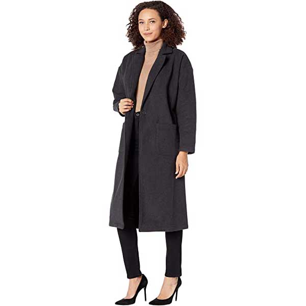 Patterned duster outlet coat