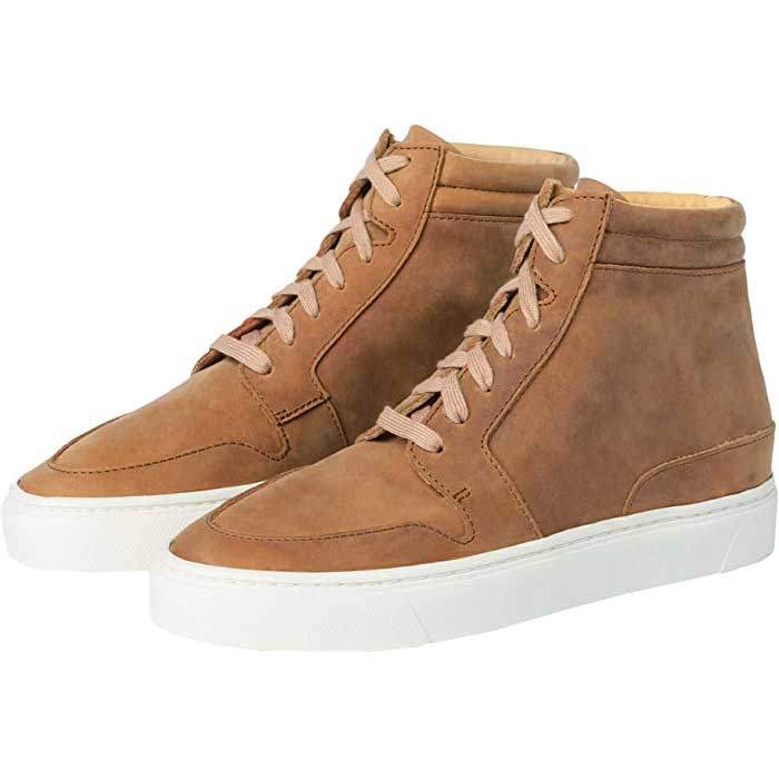 Suede slip on 2024 high top sneakers