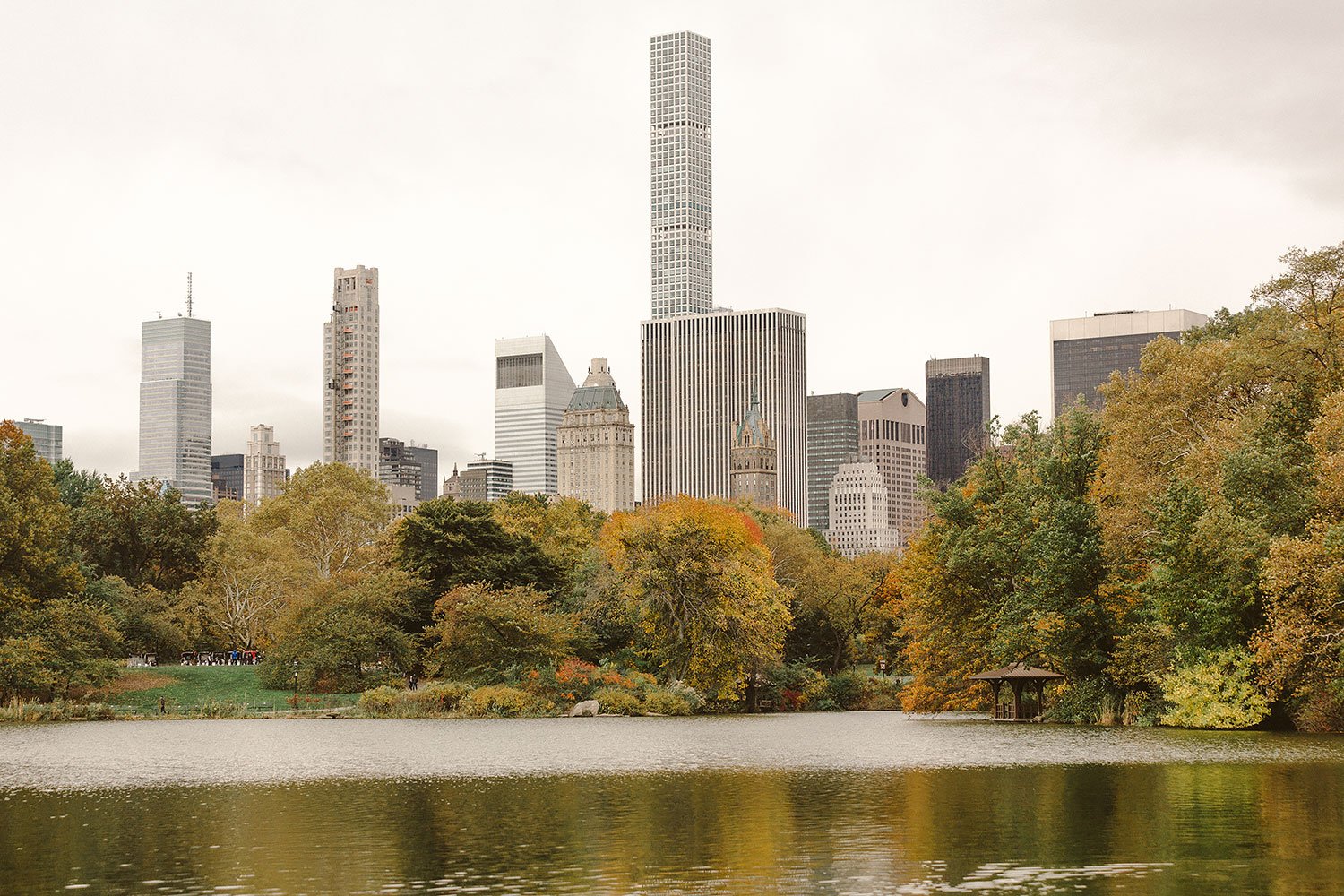 central park reservoir in new york city