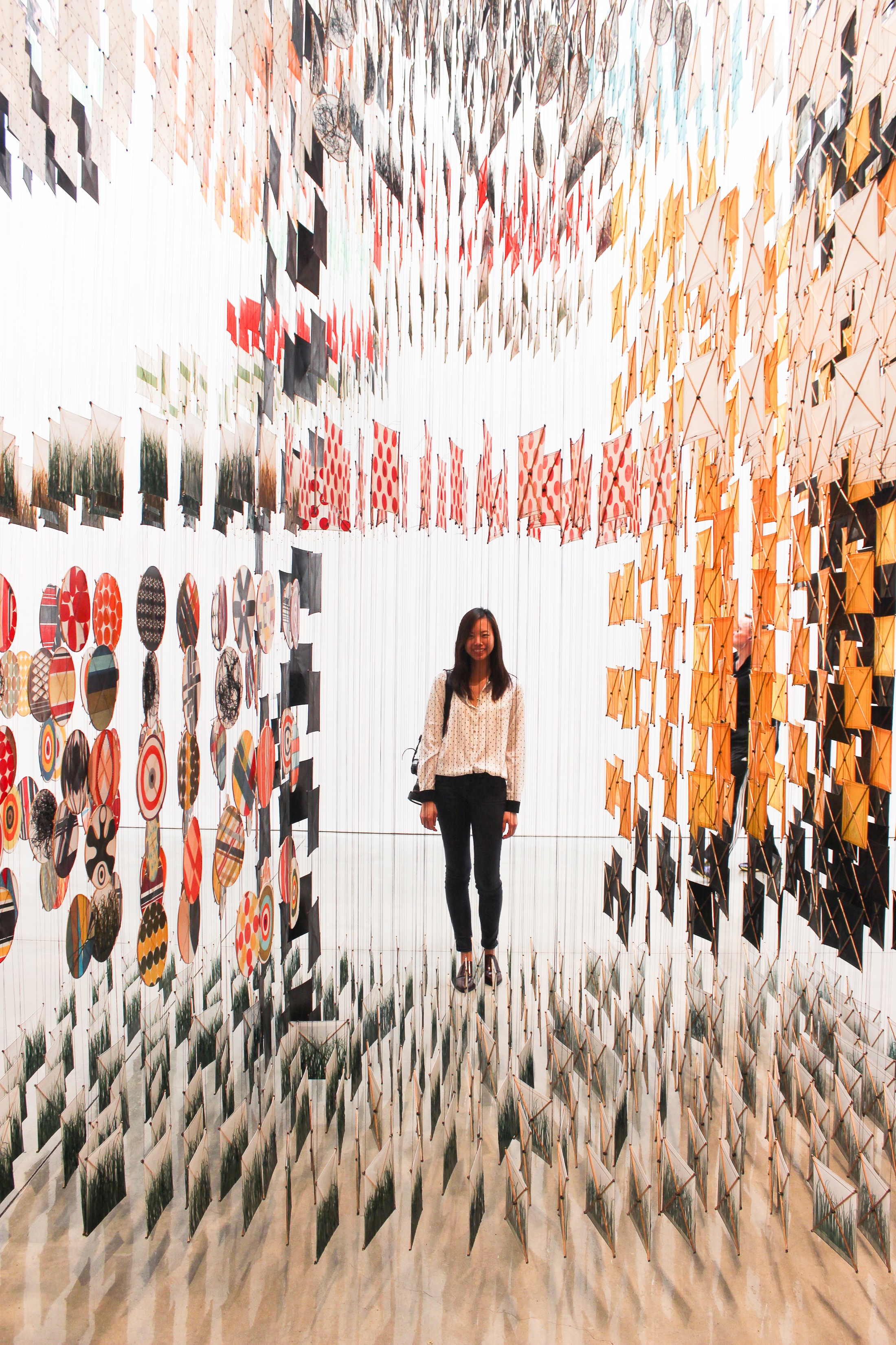 Jacob Hashimoto Sky Farm Fortress Mary Boone gallery Chelsea Galleries art artist kite installation shershegoes.com sher she goes