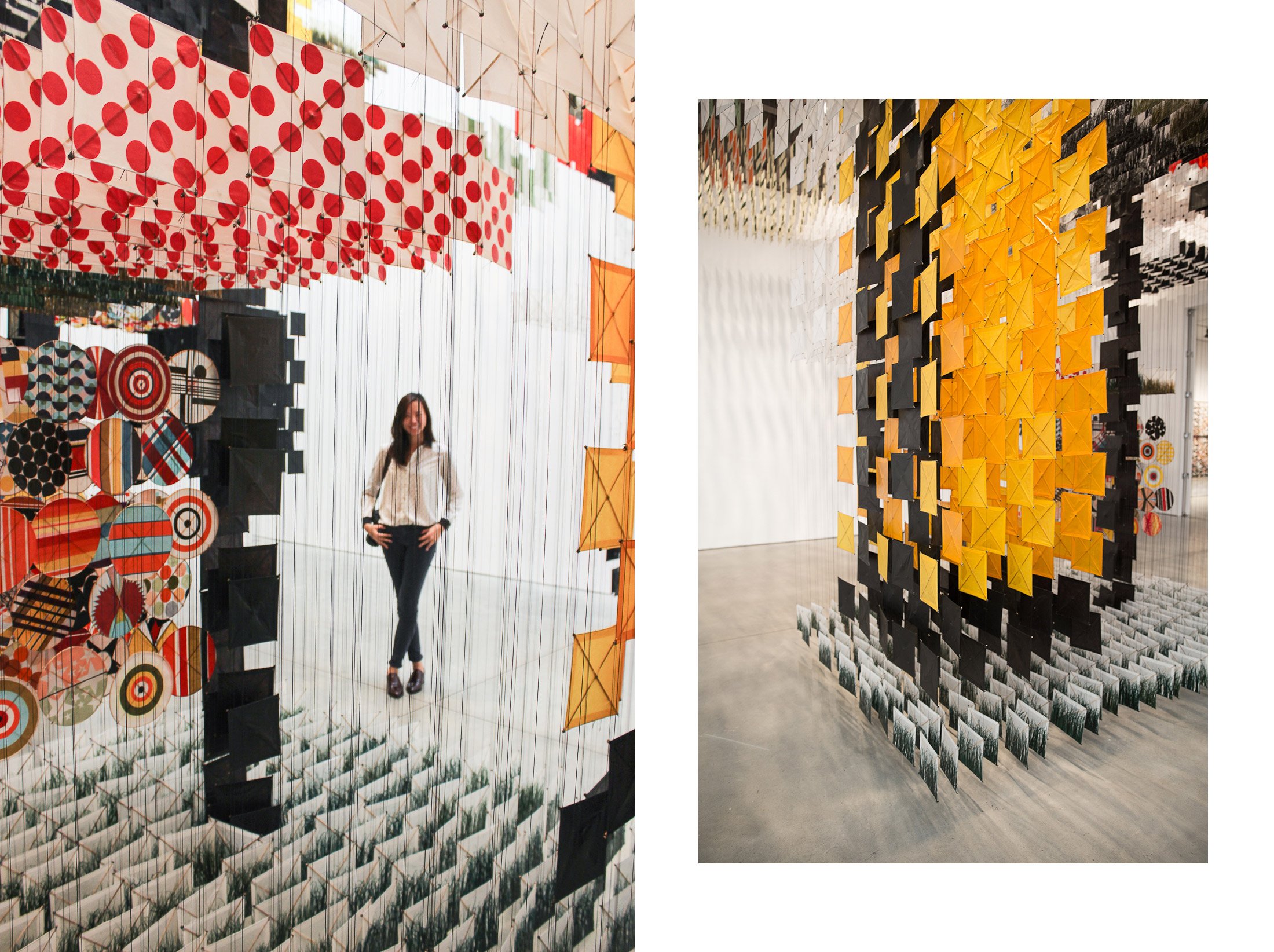 Jacob Hashimoto Sky Farm Fortress Mary Boone gallery Chelsea Galleries art artist kite installation shershegoes.com sher she goes