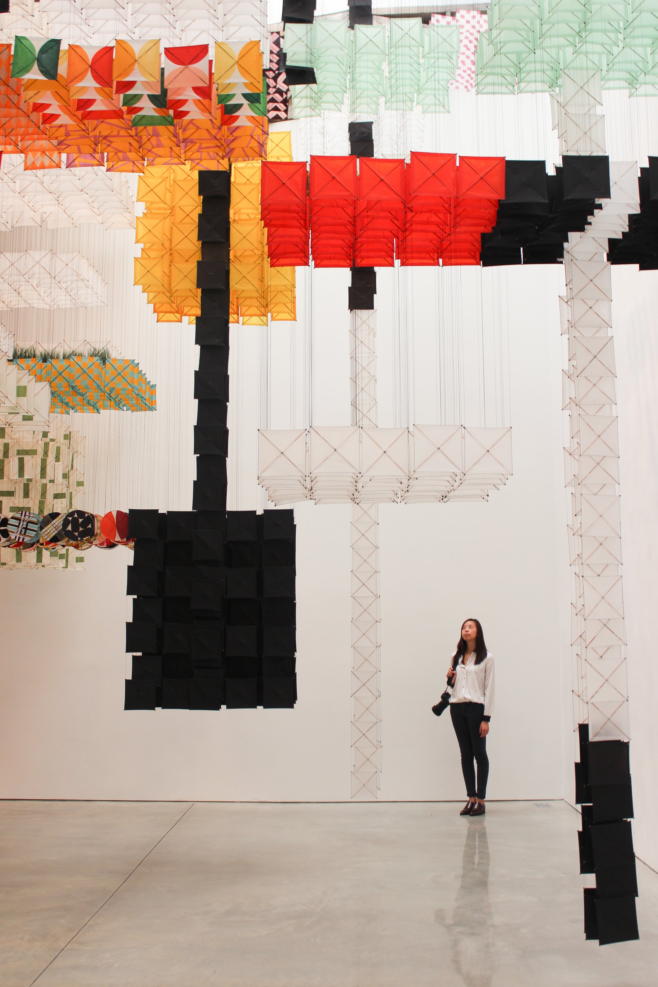 Jacob Hashimoto Sky Farm Fortress Mary Boone gallery Chelsea Galleries art artist kite installation shershegoes.com sher she goes