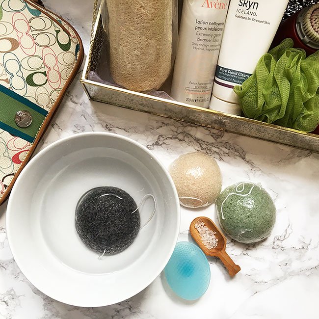 cleansing review with japanese konjac sponge