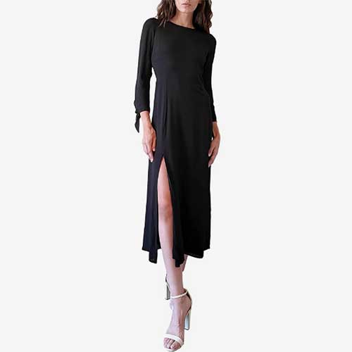 LBLC-The-Label-Long-Sleeve-Fall-Midi-Dress