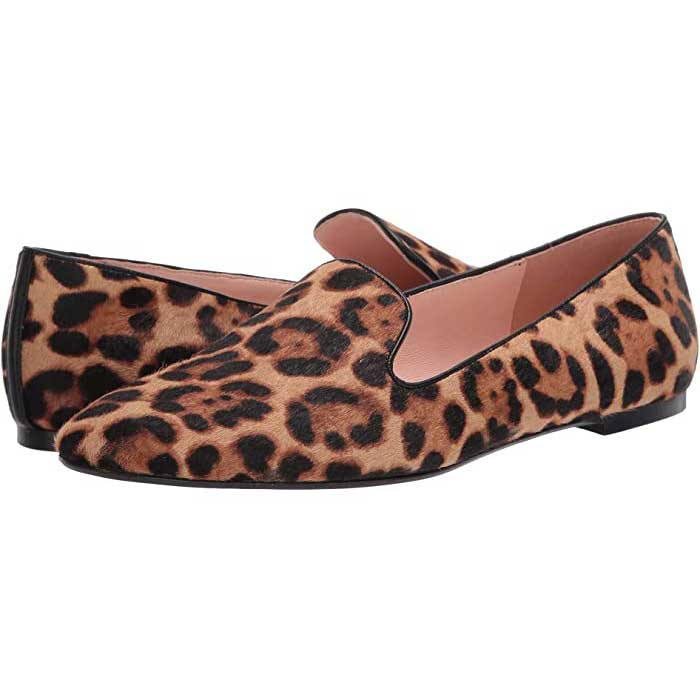 Leopard print flats womens sale