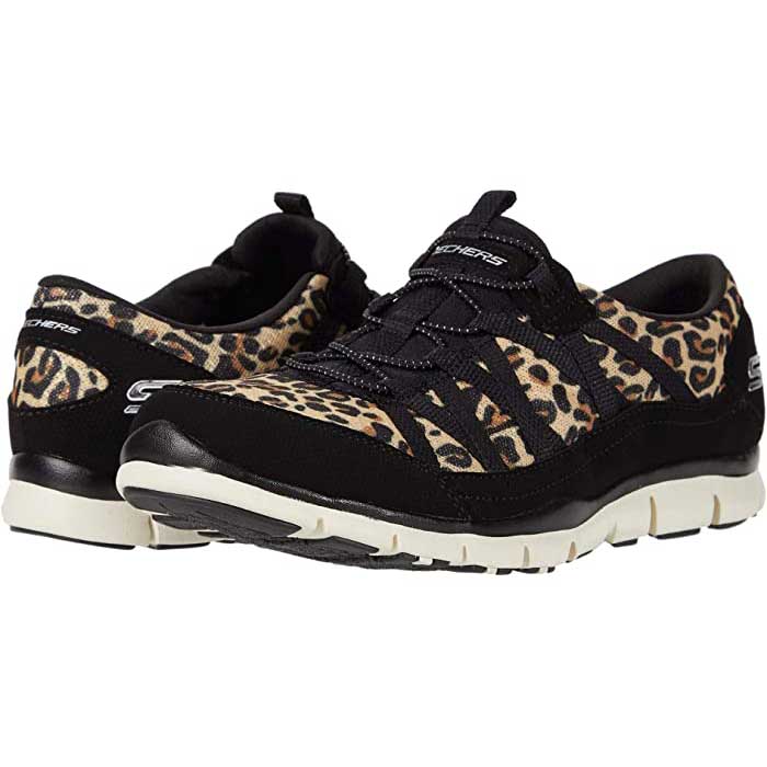 Skechers leopard hotsell print flats