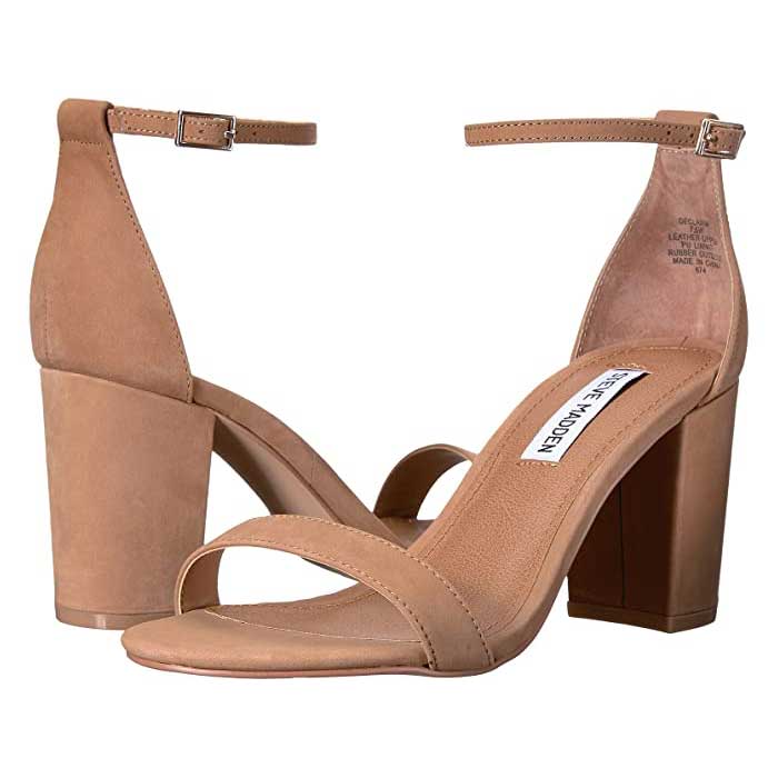 most comfortable strappy heels