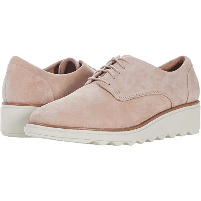 Clarks cheap platform oxfords