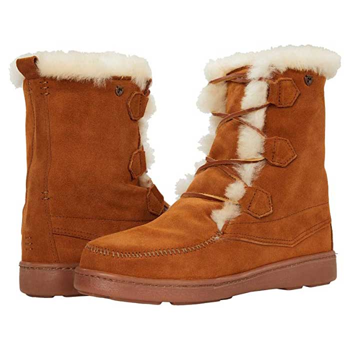 Ladies hot sale shearling boots