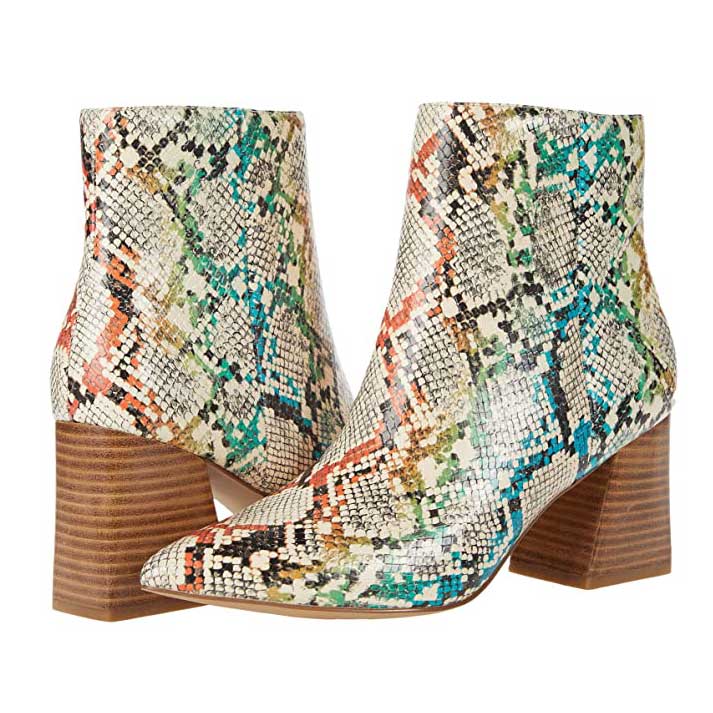 Zappos store snakeskin booties