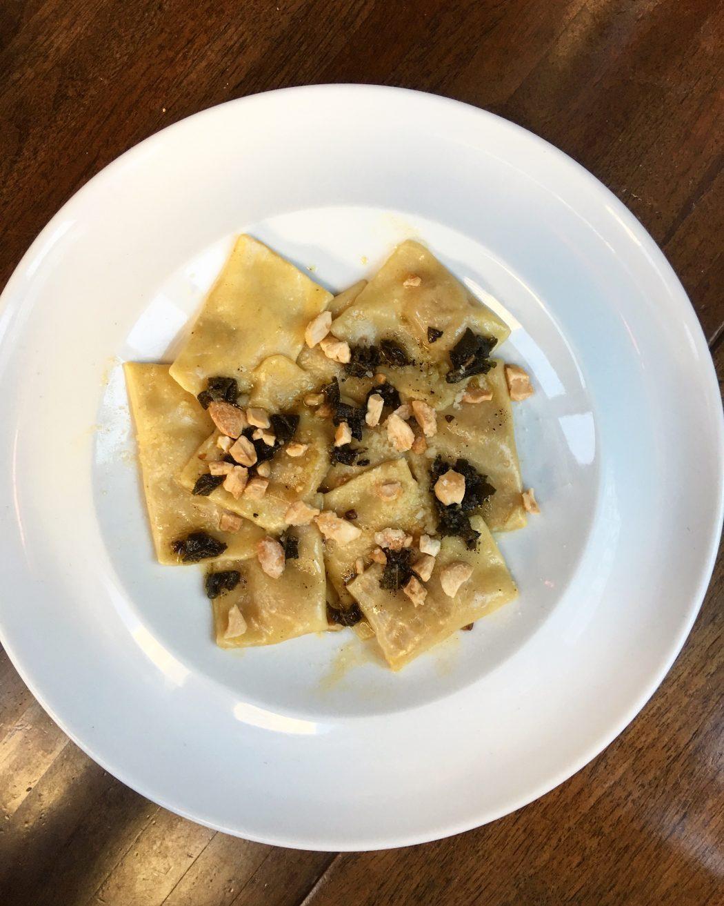 Sociale Brooklyn Heights Dinner Review ravioli with butternut squash pumpkin