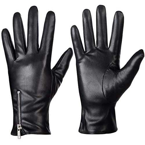 ladies leather mitts