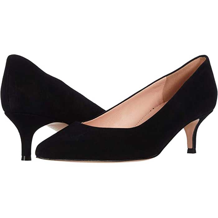 Comfortable black 2024 work heels