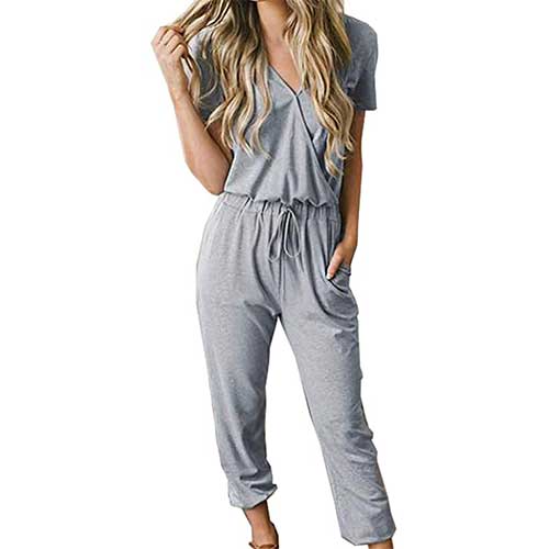Women Sleeveless Casual Comfy Playsuit Jumpsuit Ladies Long Overalls Lounge Wear