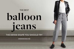 white balloon jeans