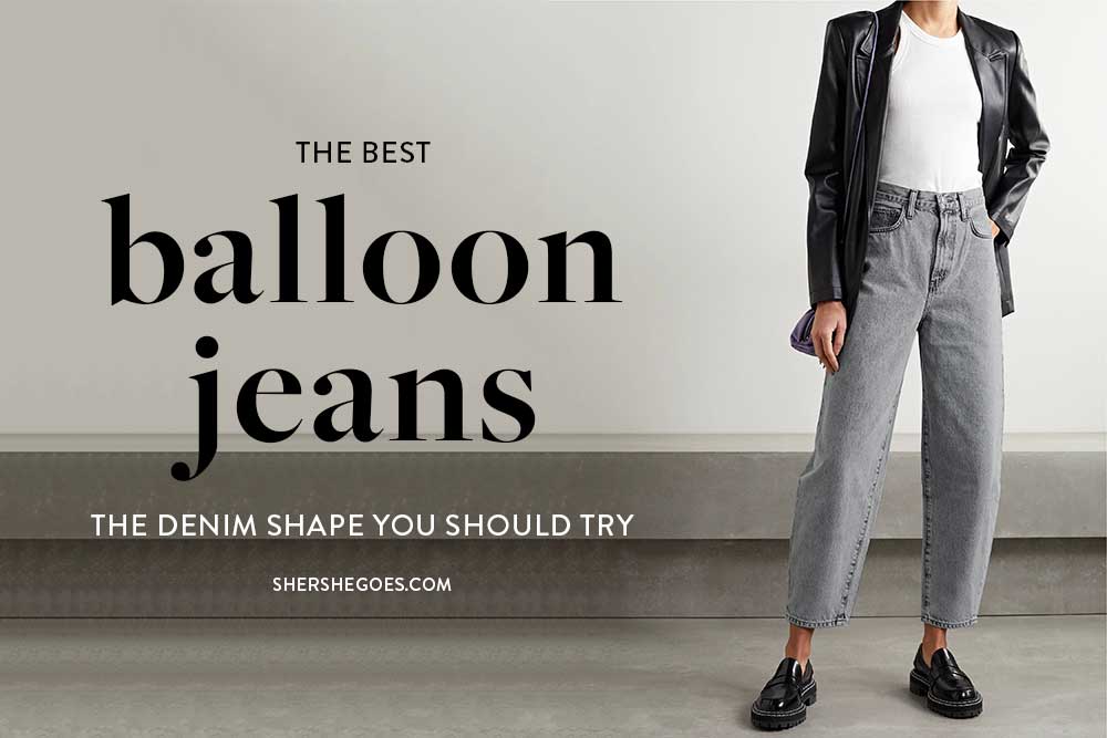 Balloon store type jeans