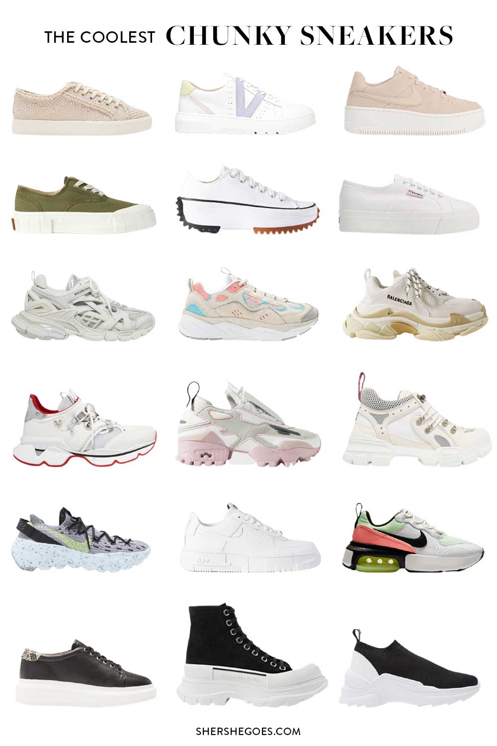 The 6 Chunky Sneakers You Need To Look Smooth In 2021
