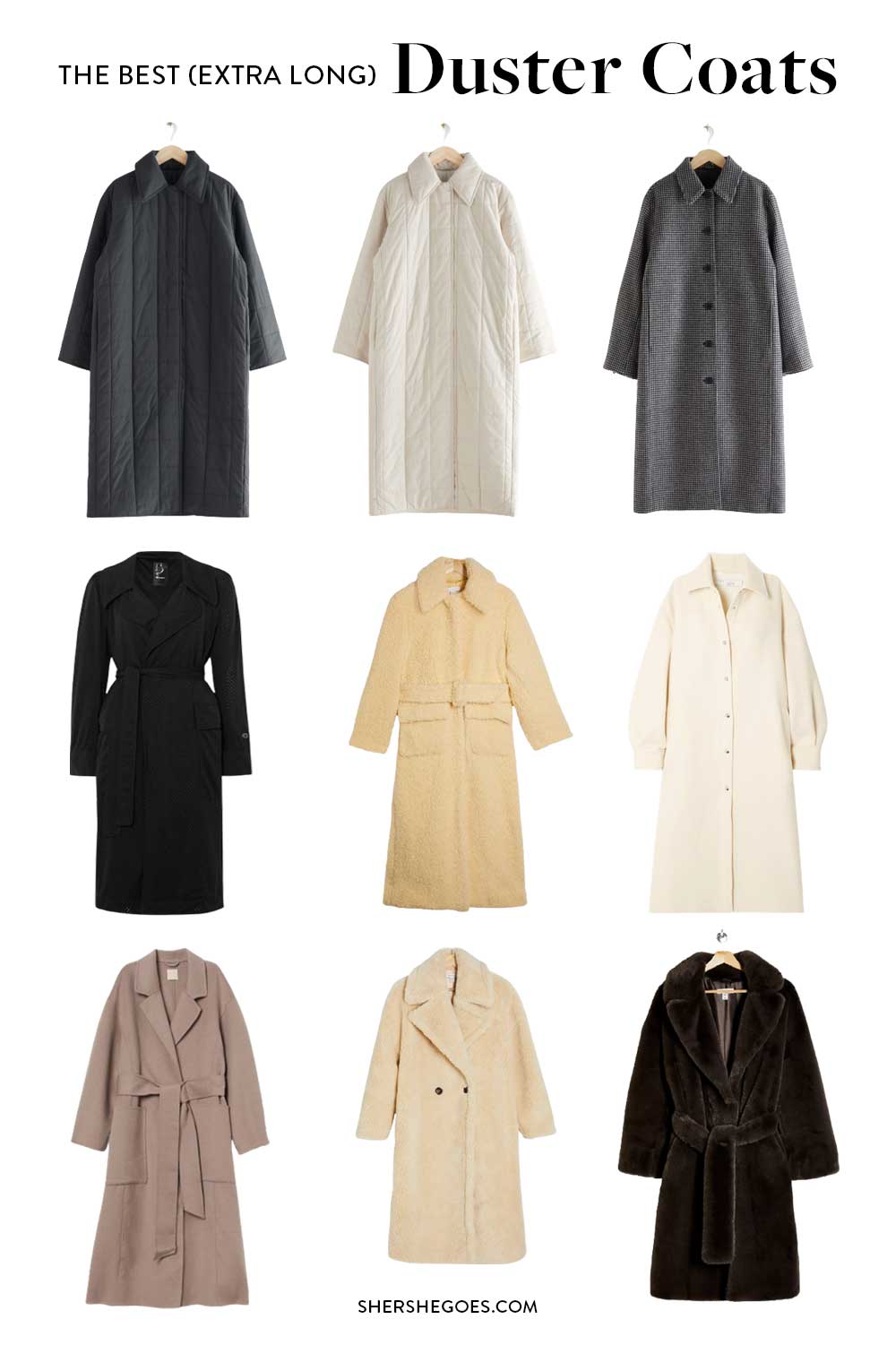 Long womens duster on sale coat