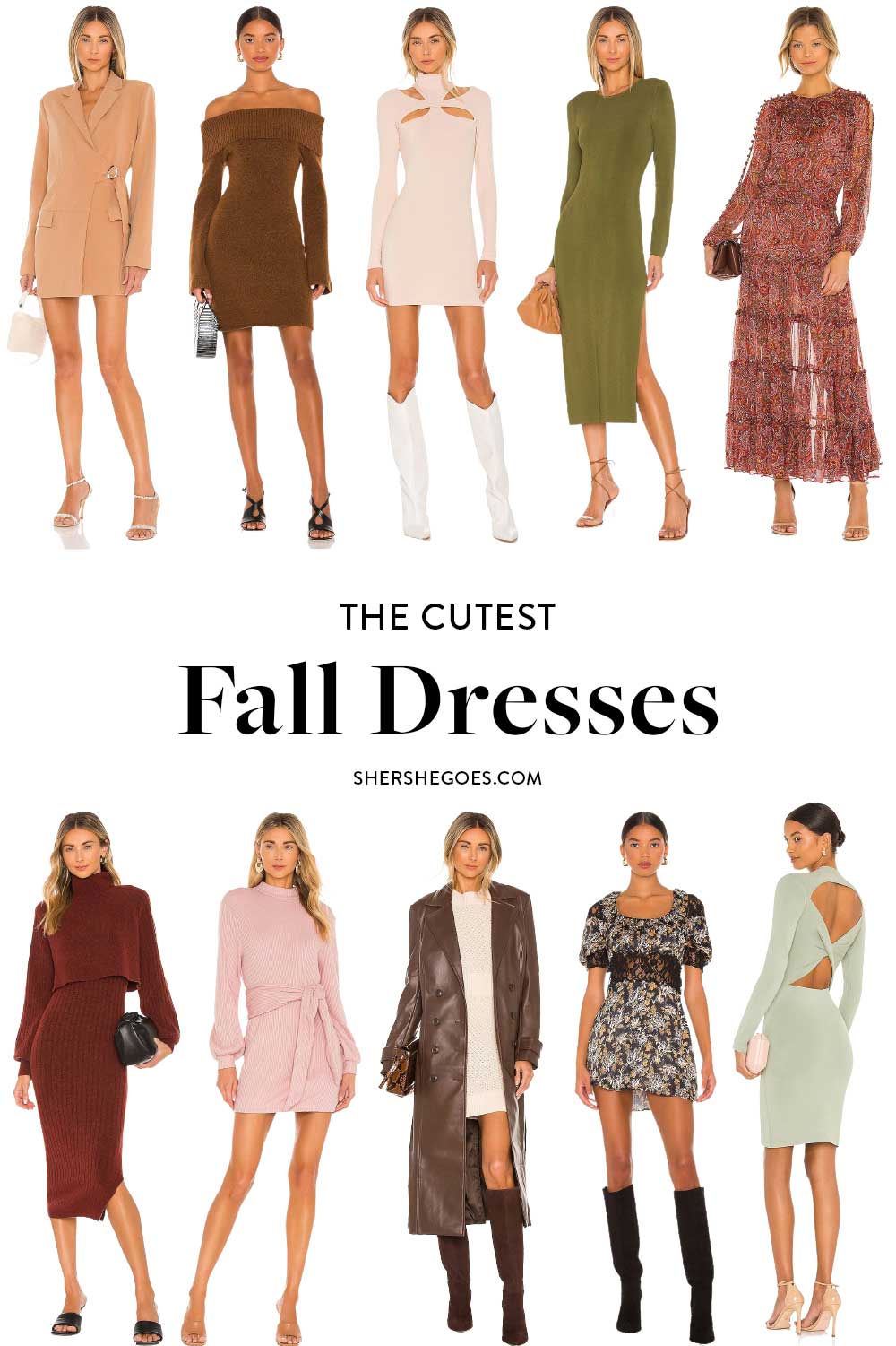 Pretty fall outlet dresses