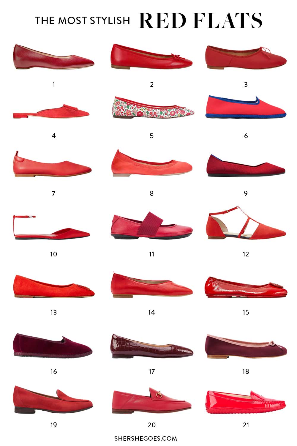 Mindst Chip vinden er stærk Moulin Rouge: The 7 Best Red Ballet Flats (2021)