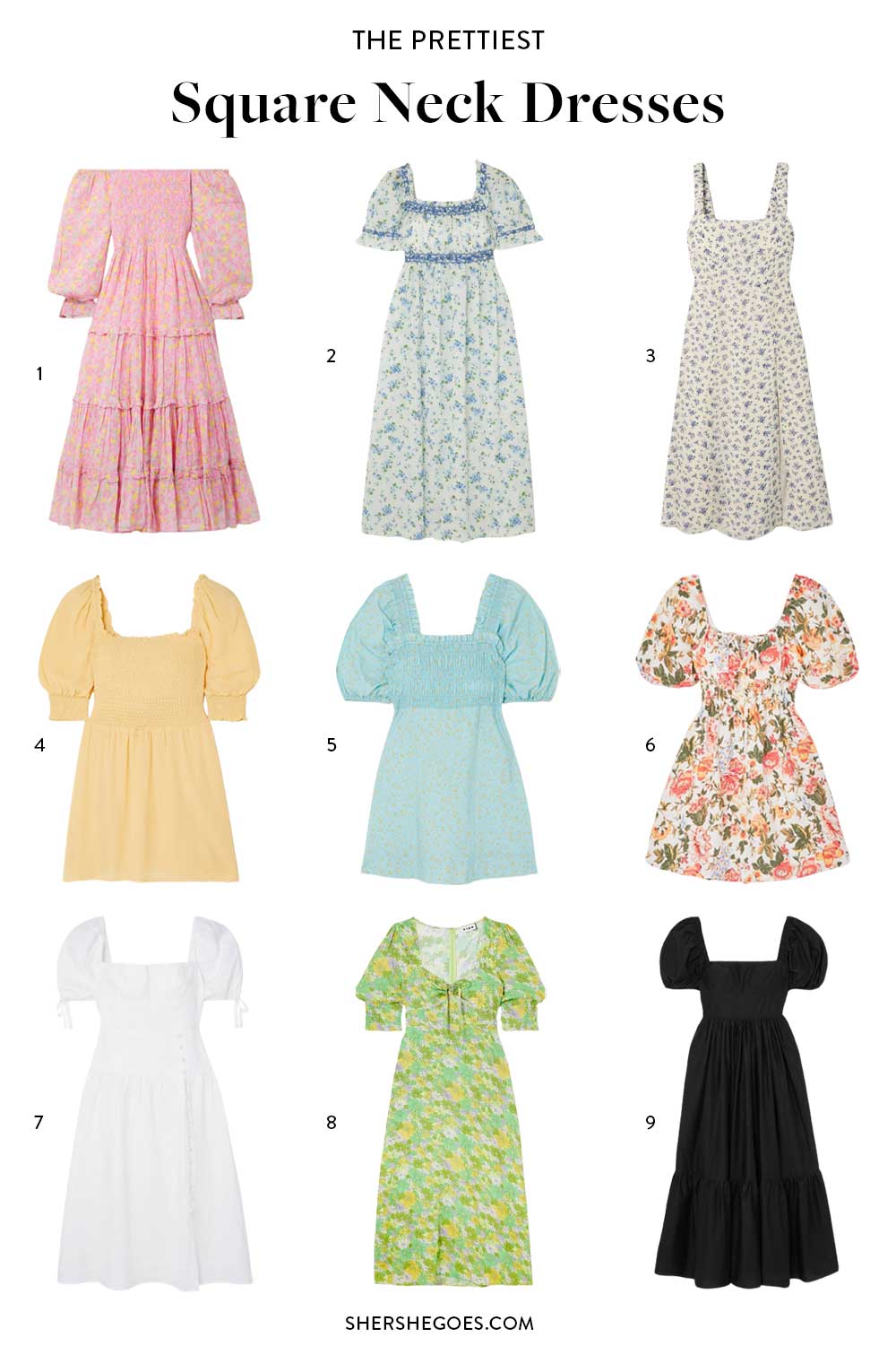 best-square-neck-dresses