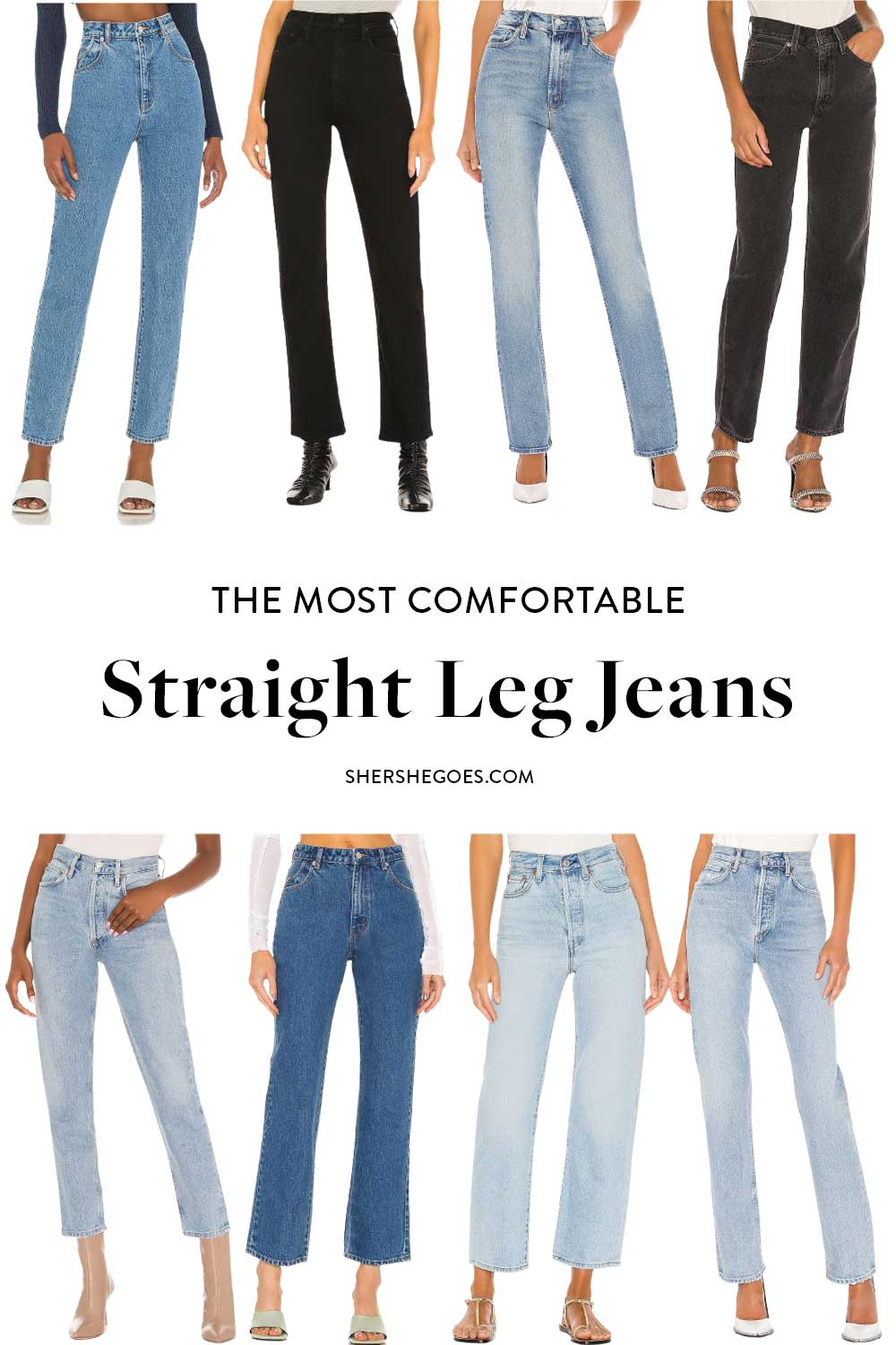 Women's Straight Leg Jeans, Ladies Straight Jeans