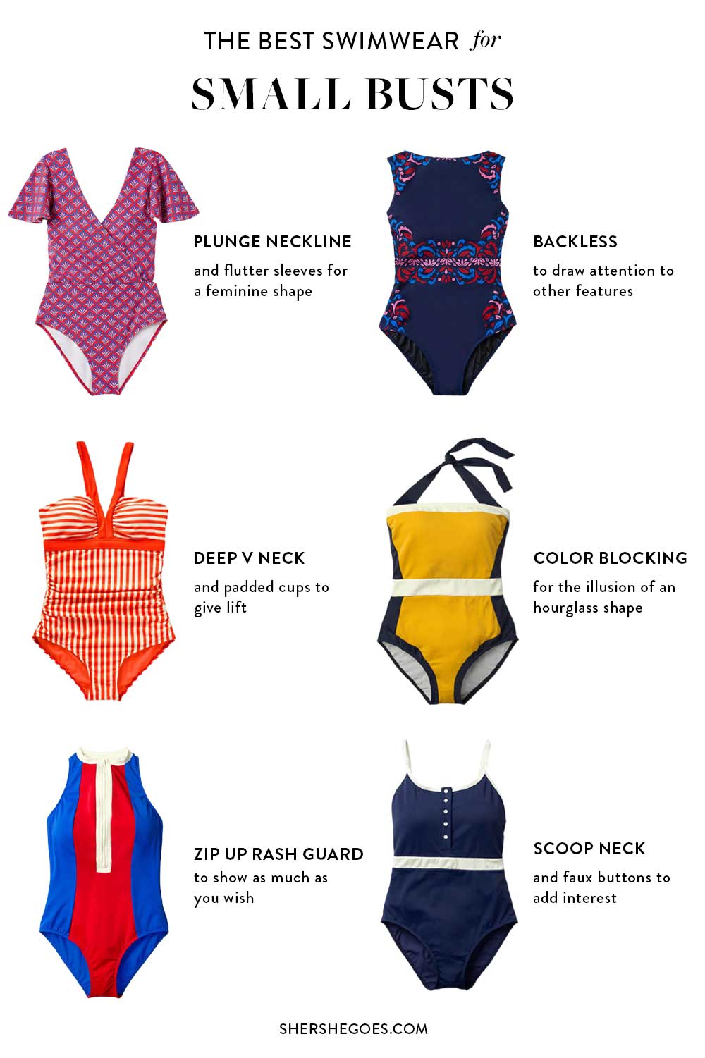 Best bathing suits hot sale for small bust