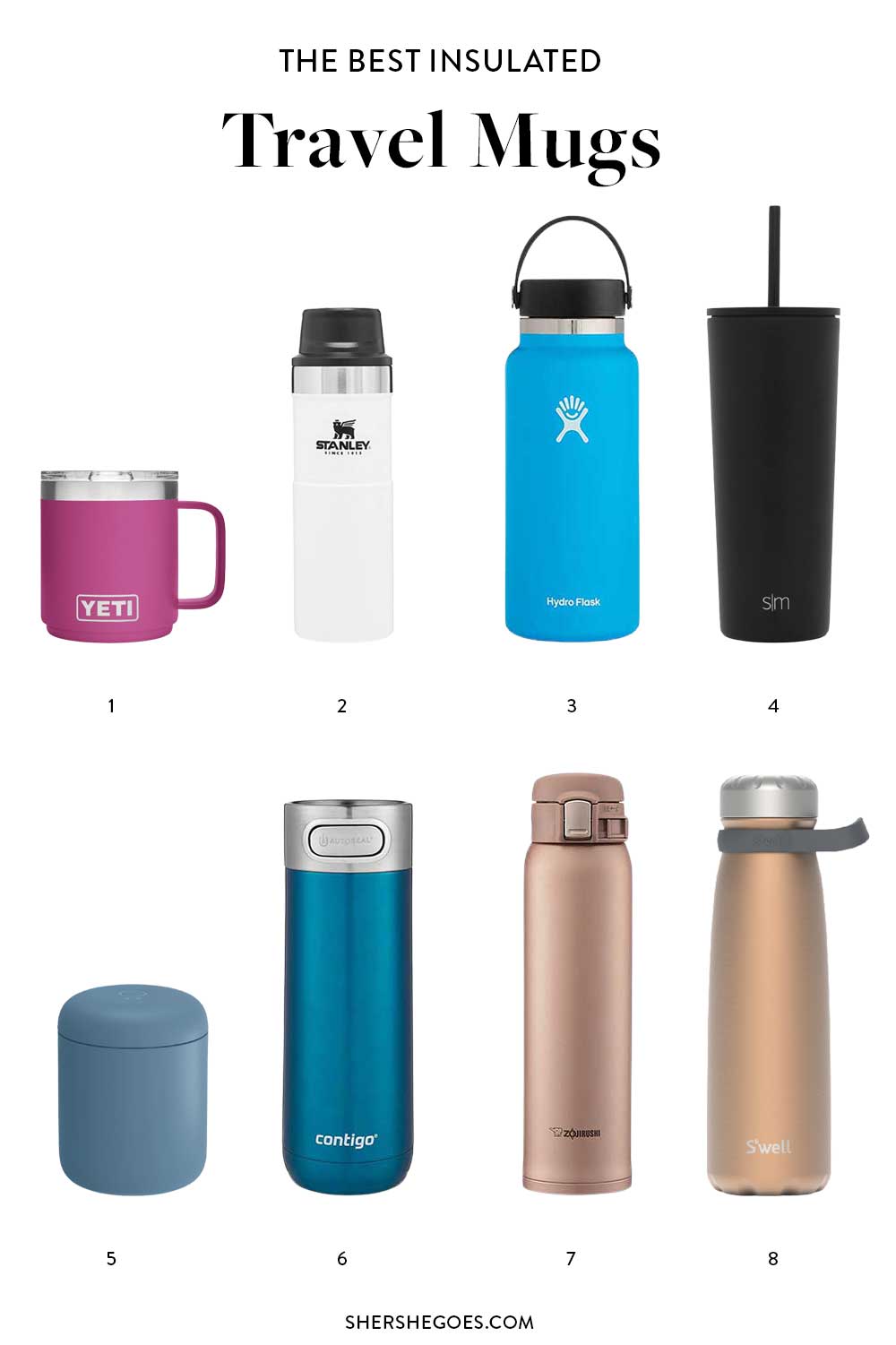 Vaso Térmico Insulated Travel Mug Thermos Cup Ideal for Coffee & Tea  Dishwasher and Microwave Safe 