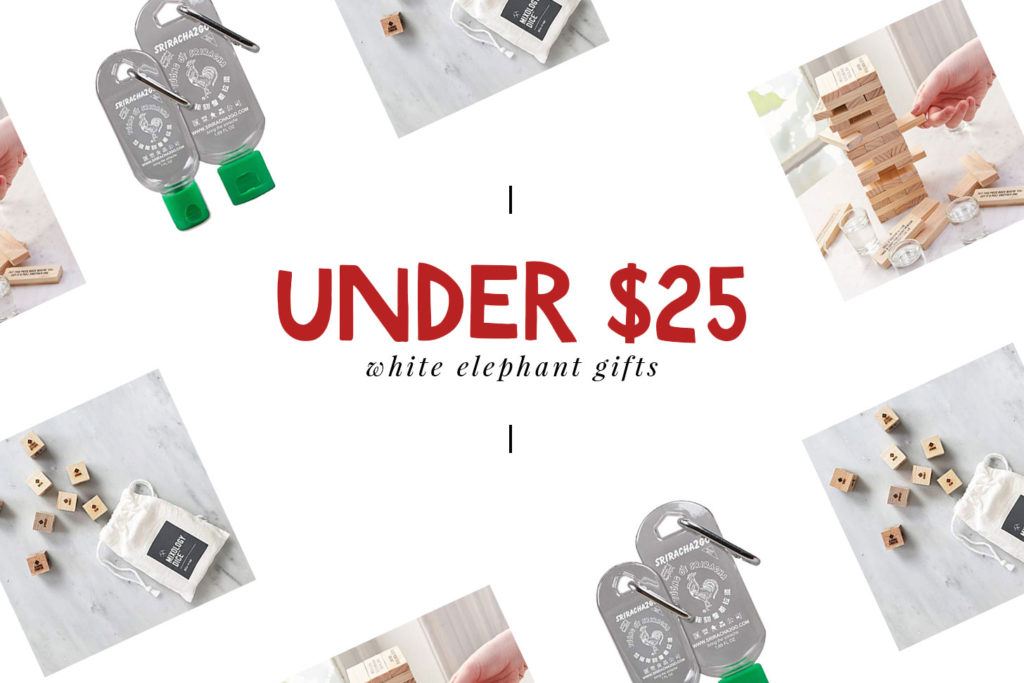 white elephant gift card idea