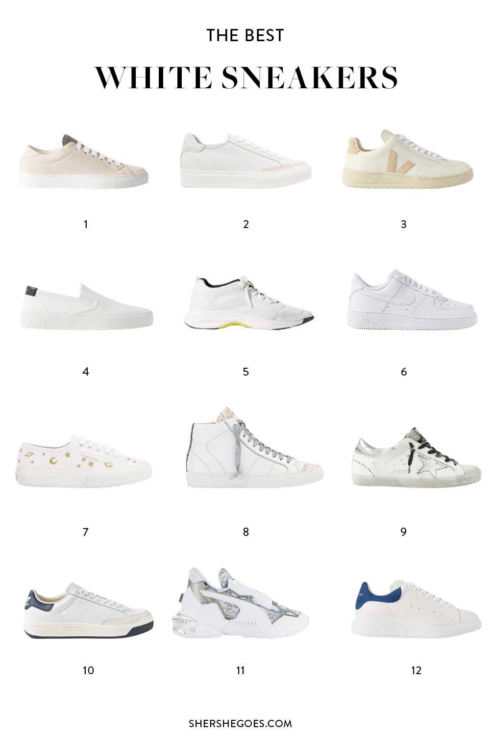 stylish white sneakers 2019