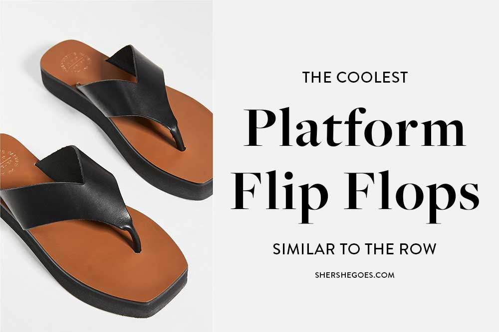 Womens platform flip on sale flops