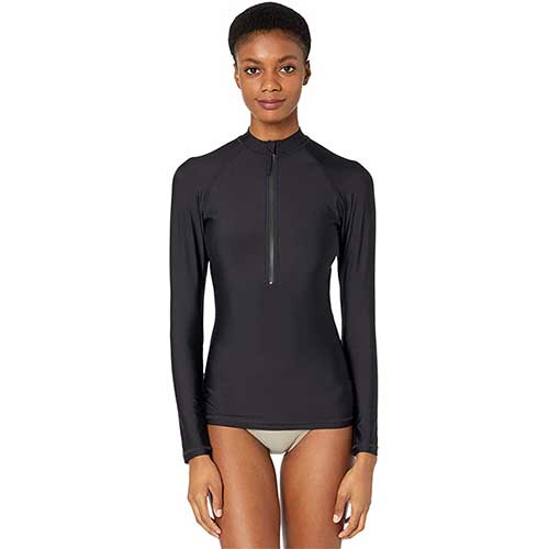 Women's Long Sleeve Rash Guard – Black - Wet Effect, Inc.