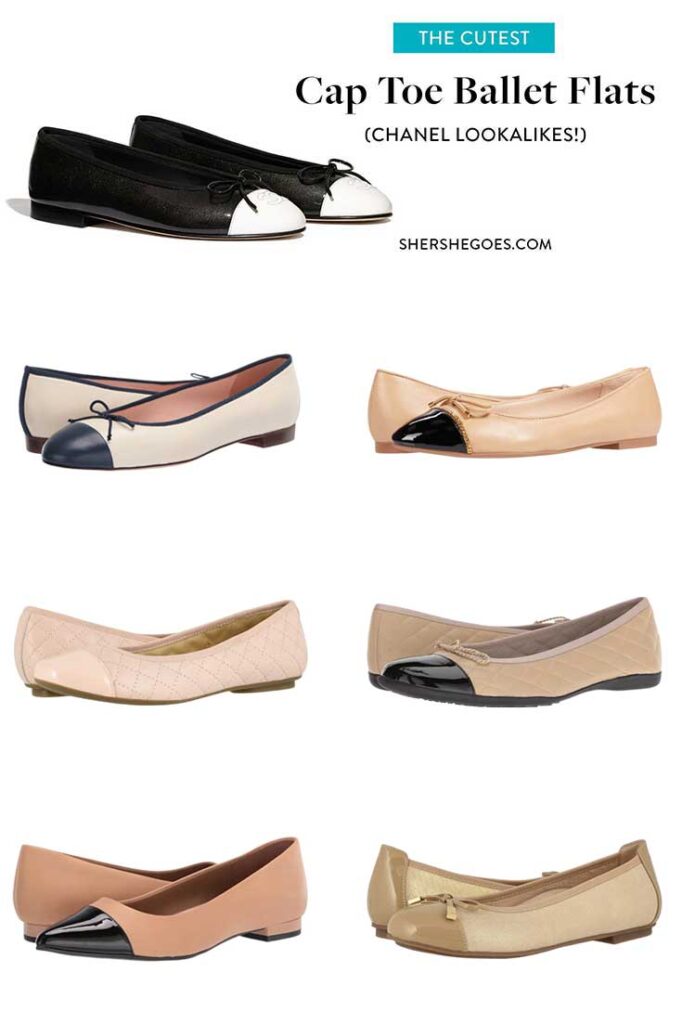 The Best Cap Toe Ballet Flats (Chanel Lookalikes!)