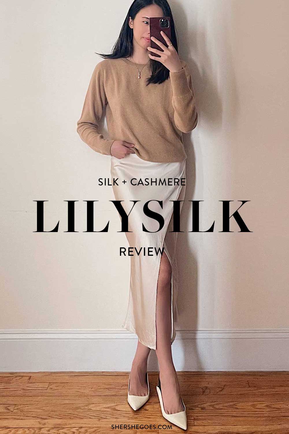 cashmere-sweater-silk-skirt-outfit