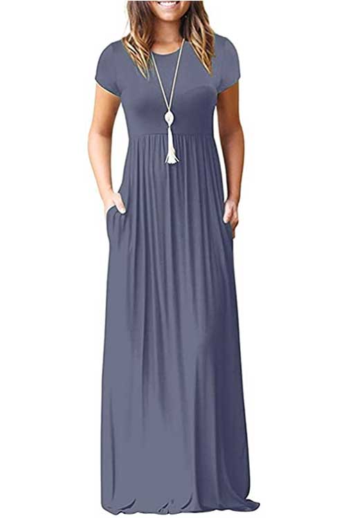 Wrinkle free best sale maxi dress