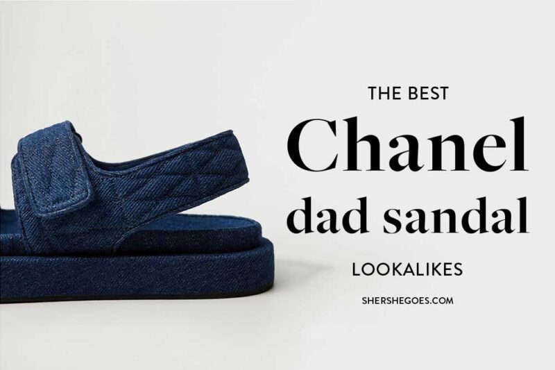 chanel dad sandals tan