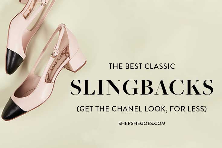 Chanel slingback flats on sale dupe