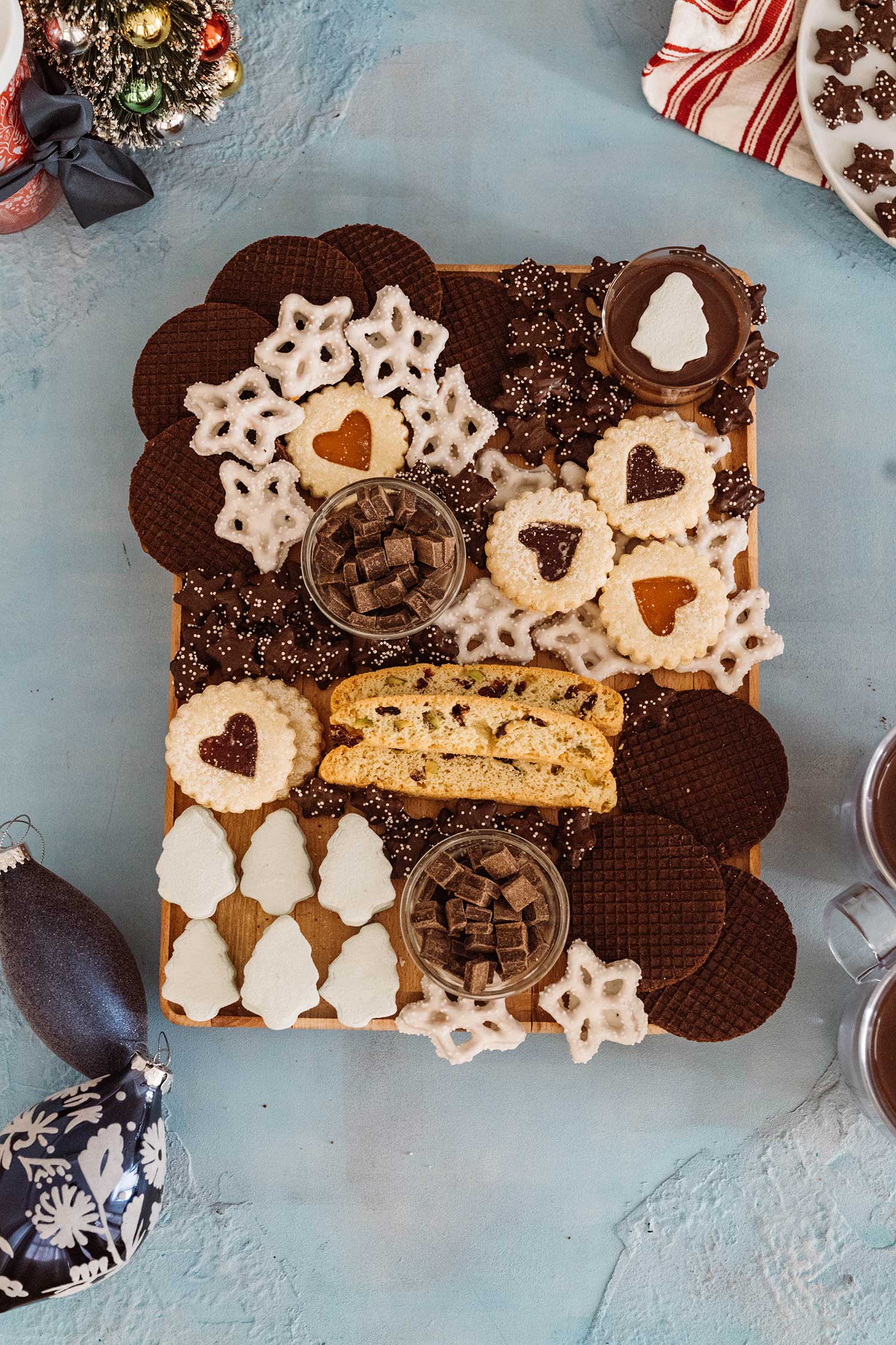 christmas dessert board