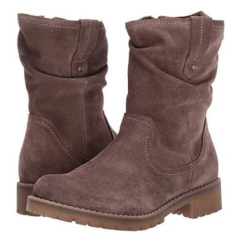 Mid calf suede hot sale slouch boots