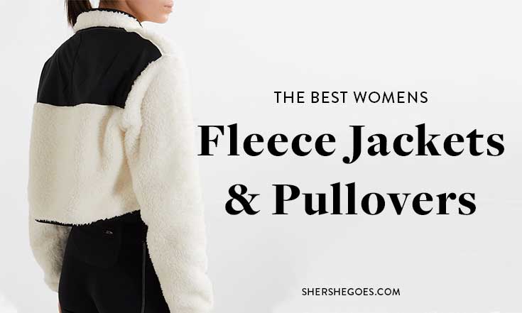 fashionable womens fleece pullover