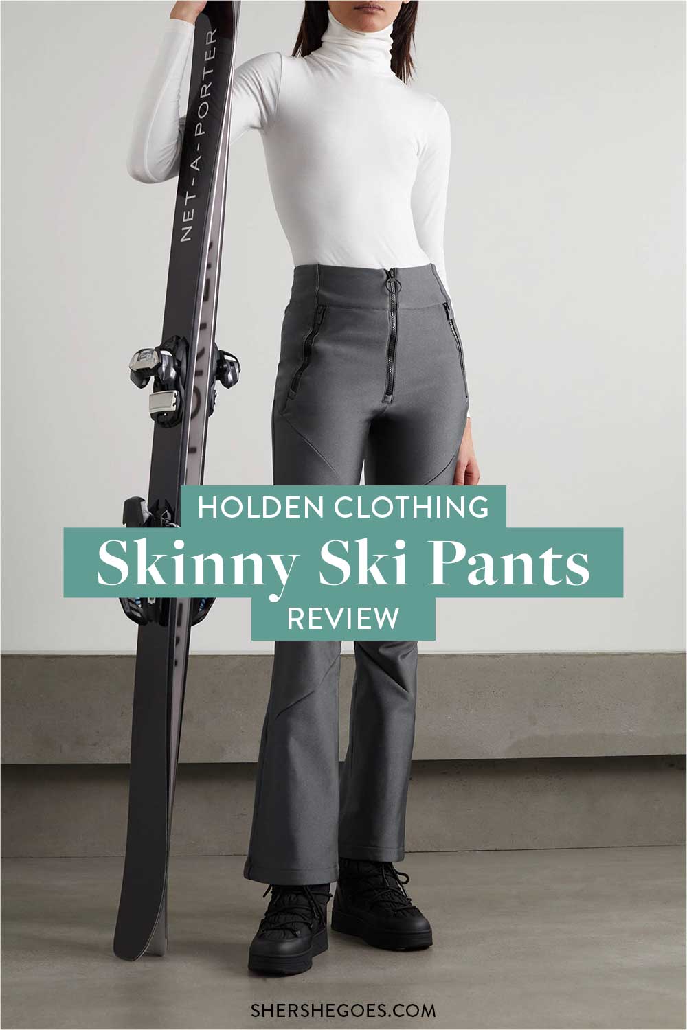 High waisted best sale skinny ski pants